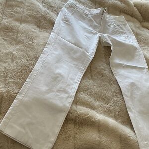 White straight Leg Pants